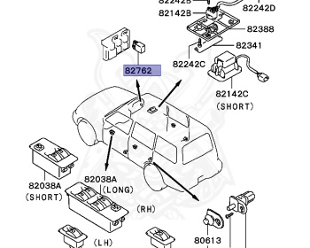 Mitsubishi - Pajero - V25W - 1994 - GNHM - 6G74