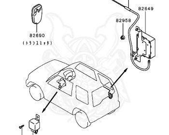Mitsubishi - Pajero Mini - H51A - 1998 - MNXE9 - 4A30