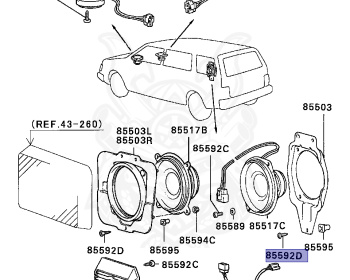 Mitsubishi - Chariot - D03W - 1983 - LKUT - G62B