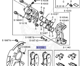Mitsubishi - Delica - PD6W - 1996 - HSEUE9 - 6G72