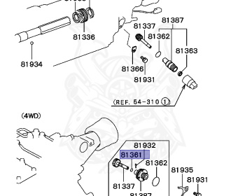 Mitsubishi - Delica - PD6W - 1994 - NSEGE1 - 6G72