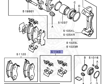 Mitsubishi - Legnum VR-4 - EC5W - 1996 - LNGF3 - 6A13