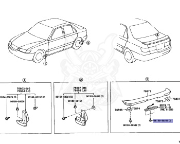 Toyota - Corona - AT211 - 1996 - PREMIO E TYPE - Automatic - 7AFE
