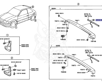 Toyota - Tercel - EL51 - 1996 - AVENUE TYPE - 3 DOOR SEDAN - Automatic - 4EFE