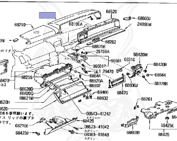 Genuine Bluebird 910 Interior OEM parts supplied from Japan