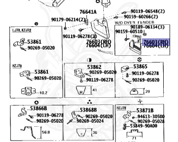 Toyota - Land Cruiser - KZJ78G - 1995 - PRADO SX TYPEPRADO SX WIDE TYPE - WAGON - Automatic - 1KZTE