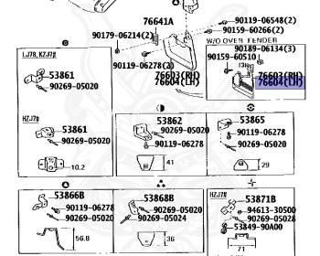 Toyota - Land Cruiser - KZJ78G - 1995 - PRADO SX TYPEPRADO SX WIDE TYPE - WAGON - Automatic - 1KZTE
