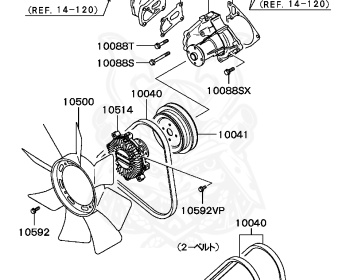 Mitsubishi - Pajero - V24W - 1994 - NXF2 - 4D56