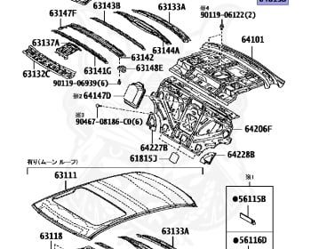 Genuine Crown GRS200 Exterior OEM parts supplied from Japan
