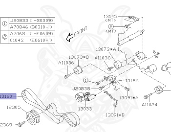 Subaru - Forester - SG5 - Jan-2004 - Dec-2005 - LLBEAN - Wagon - F4WD - Automatic transmission - Right hand - EJ20T