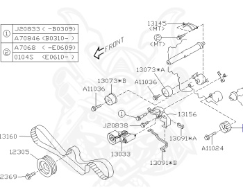 Subaru - Forester - SG5 - Jan-2001 - Dec-2005 - XT - Wagon - F4WD - Automatic transmission - Right hand - EJ20T