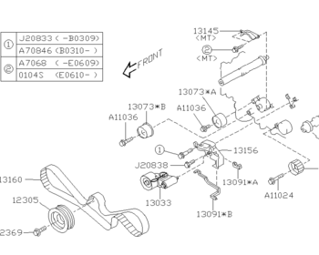 Subaru - Belt Tensioner Adjuster ASSY