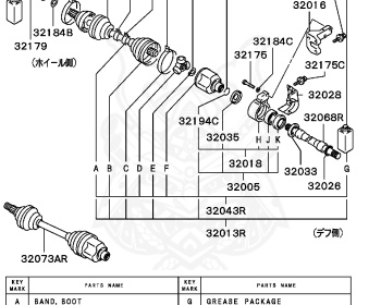Mitsubishi - Diamante - F34A - 2002 - TRHE - 6A13