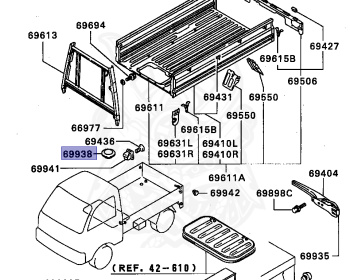 Mitsubishi - Minicab Truck - U41T - 1997 - HNSV7 - 3G83