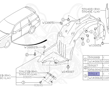 Subaru - Exiga - YA5 - Jan-2008 - Dec-2010 - GT - Wagon - 4W - 5-speed automatic transmission - Right hand - EJ205