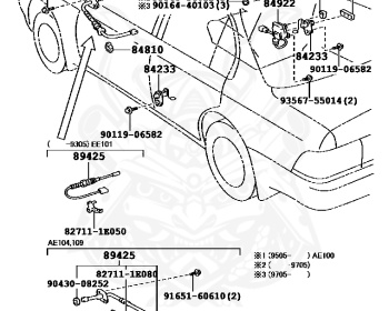 Toyota - Corolla - AE100 - 1995 - DX TYPE - 4-DOOR(SEDAN) - Automatic - 5AFE