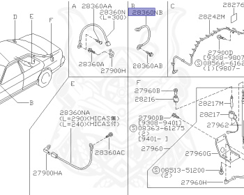 Nissan - Skyline - R33 GTS-t - ECR33 - 1993 - GTS25T/M - 2 door hard top (2K) - 2 WHEEL DRIVE(2WD) - MANUAL TRANS 5-SPEED(MT.F5) - HICAS - RB25DET