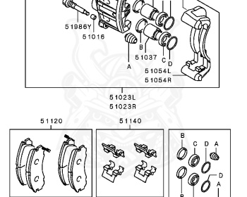 Mitsubishi - Diamante - F46A - 2004 - TYHC - 6G72