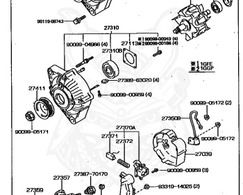 Toyota - Crown - GS130 - 1989 - SUPER SALOON TYPE - SEDAN - Automatic - 1GFE