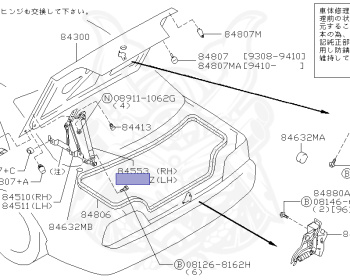 Genuine Skyline GT-R BCNR33 Other OEM parts supplied from Japan