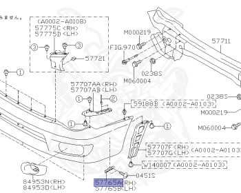 Subaru - Impreza - GD9 - Jan-2000 - Dec-2002 - NA - Sedan - 4W - 5-speed manual transmission - Right hand - 204