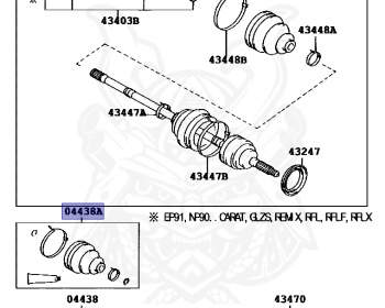 Toyota - Starlet - EP91 - 1999 - GLANZA V TYPE - 3-DOOR - Manual - 4EFTE