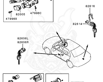 Mitsubishi - Lancer - CK5AR - 1996 - SNUE - 4G93