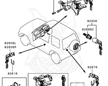 Mitsubishi - Pajero Jr - H57A - 1995 - MKUE - 4A31