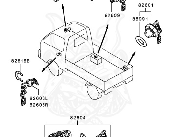 Mitsubishi - Minicab Truck - U42T - 1993 - HNDV - 3G83
