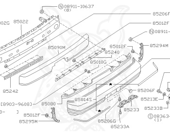 Nissan - 180SX - RS13 - 1994 - Type R/X - HATCH BACK(HB) - AUTOMATIC TRANSMISSION(AT) - TWO WHEELS STEERING(2WS) - SR20DET
