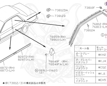 Nissan - Laurel - C33 - 1988 - Grand Cruise - HARDTOP(K) - MANUAL TRANSMISSION(MT) - IRS TYPE(IRS) - RB20E