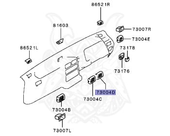 Genuine Minicab Truck U41T Interior OEM parts supplied from Japan
