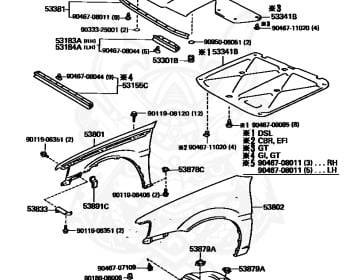 Toyota - Starlet - EP82 - 1994 - GT TYPE - 3-DOOR - Manual - 4EFTE