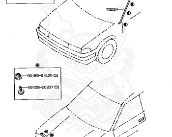 Toyota - Sprinter - EE90 - 1990 - DX TYPE - 4-DOOR - Automatic - 2E