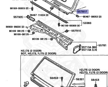 Toyota - Land Cruiser - FJ75 - 1990 - STANDARD TYPE - CHASSIS FOR FIRE ENGINE - Manual - 3F