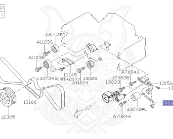 Subaru - Legacy Touring Wagon - BP5 - Jan-2003 - Dec-2004 - 20GT - Wagon - 4W - 5-speed automatic transmission - Right hand - EJ20