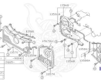 Subaru - Impreza Sports Wagon WRX - GF8 - Jan-1993 - Dec-1998 - WRX - Wagon - F4WD - Manual Transmission - Right hand - EJ20G