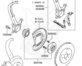 Mitsubishi - Galant - E54A - 1994 - PRGW - 6A12