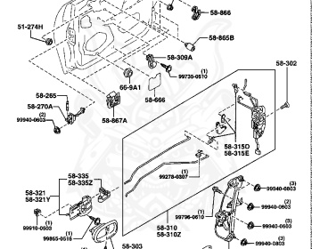 Mazda - Lantis - CBAEP - Jun-1996 - Right hand - KF-ZE