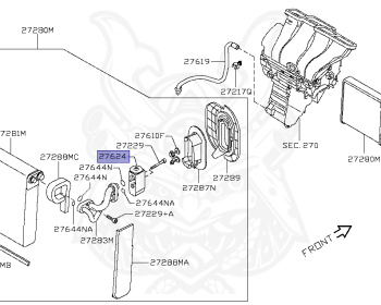 Nissan - X-Trail - T31 - 2008 - SEDAN - WAGON(W) - 2 WHEEL DRIVE(2WD) - CVT(CVT) - MR20DE