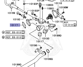 Mitsubishi - Diamante - F31AK - 1997 - TYHM - 6G73