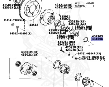 Genuine Land Cruiser LJ78G Other OEM parts supplied from