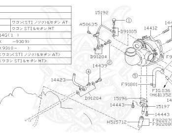 Subaru - Impreza WRX - GC8 - Jan-1993 - Dec-1994 - WRX - Sedan - F4WD - Automatic transmission - Right hand - EJ20G