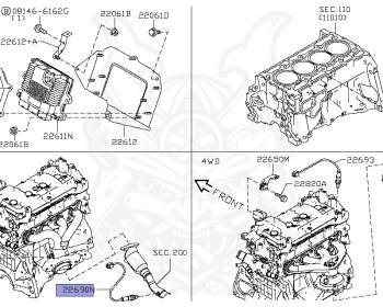 Nissan - Serena - C26 - 2012 - 20G S-HYBRID - WAGON(W) - 2 WHEEL DRIVE(2WD) - ECVT(ECVT) - MR20DD