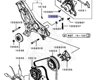 Mitsubishi - Pajero Evolution - V55W - 1990 - GYXH - 6G74