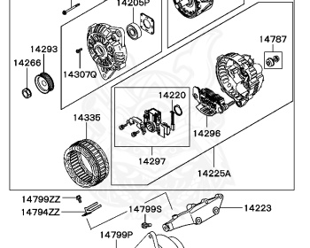 Mitsubishi - Legnum VR-4 - EC5W - 1997 - LNGF3 - 6A13
