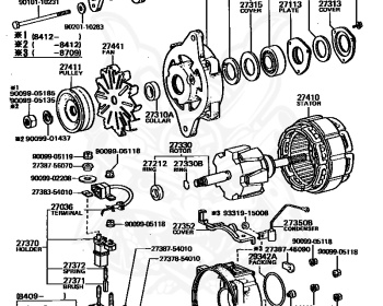 Toyota - Blizzard - LD20 - 1987 - LX TYPE - SOFTTOP (TARPAULIN CANVASTOP OR VINYLTOP) - Manual - 2LT