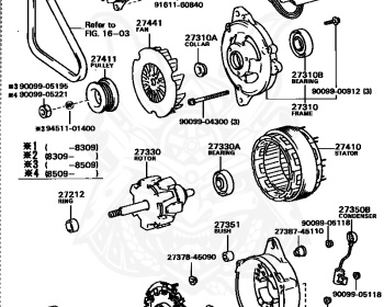 Toyota - Corolla - AE80 - 1983 - GL TYPE - 4-DOOR - Automatic - 2ALU