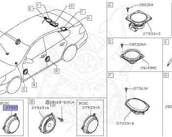 Nissan - Teana - J32 - 2008 - 250XV GRADE - SEDAN(SED) - 2 WHEEL DRIVE(2WD) - CVT(CVT) - VQ25DE