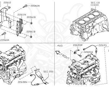 Nissan - Serena - C26 - 2011 - 20G grade - WAGON(W) - 2 WHEEL DRIVE(2WD) - ECVT(ECVT) - MR20DD